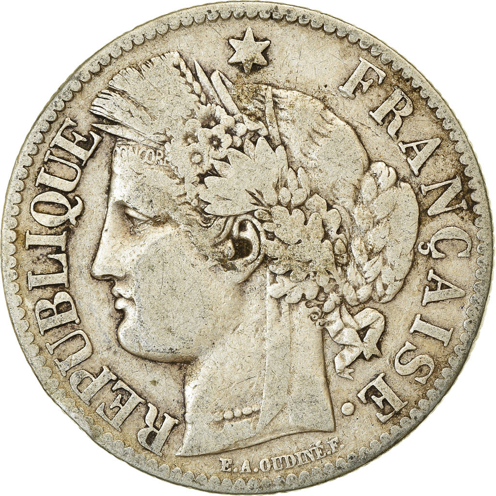 Münze, Frankreich, Cérès, 2 Francs, 1887, Paris, S, Silber, KM:817.1