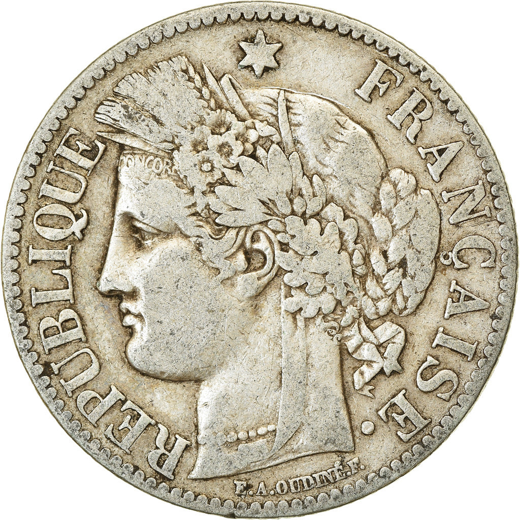 Münze, Frankreich, Cérès, 2 Francs, 1887, Paris, S, Silber, KM:817.1