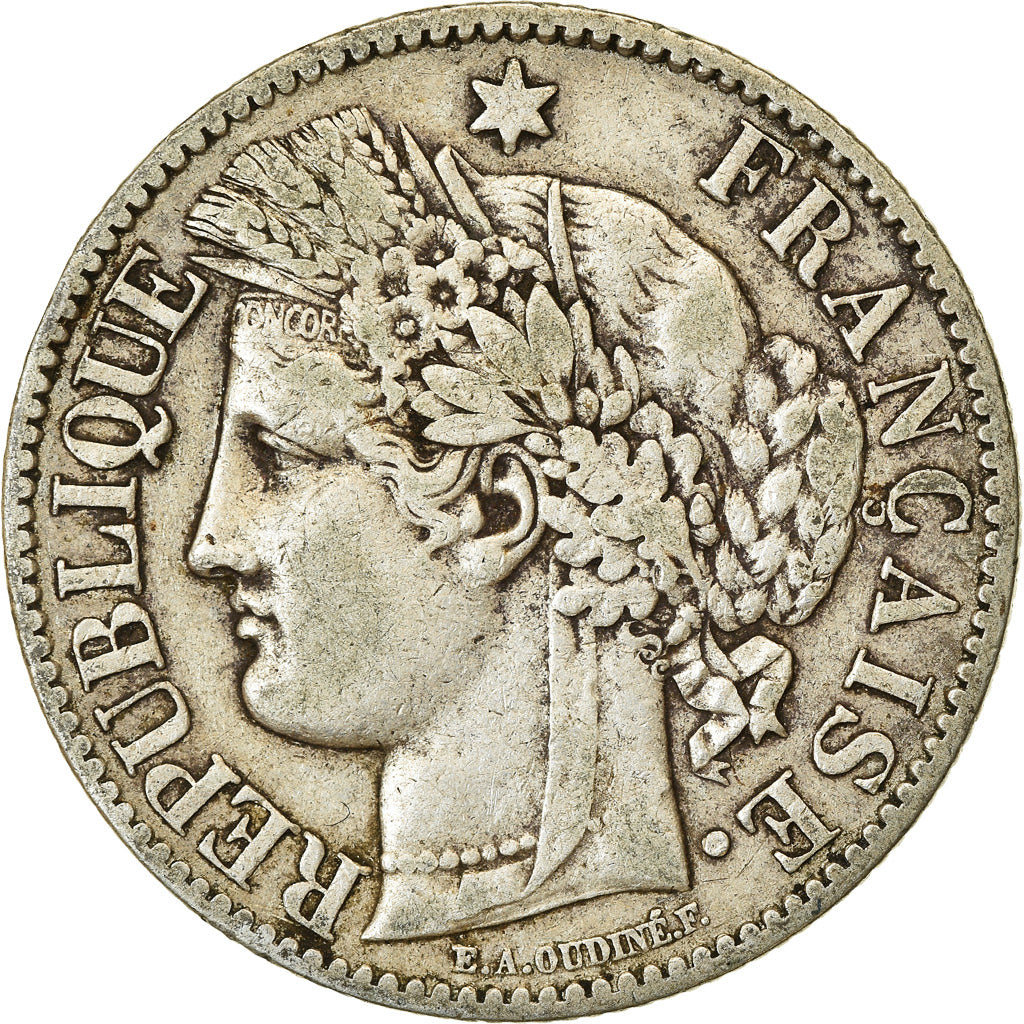 Münze, Frankreich, Cérès, 2 Francs, 1887, Paris, S+, Silber, KM:817.1