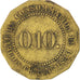 Monnaie, France, 10 Centimes, TTB, Laiton, Elie:25.2var