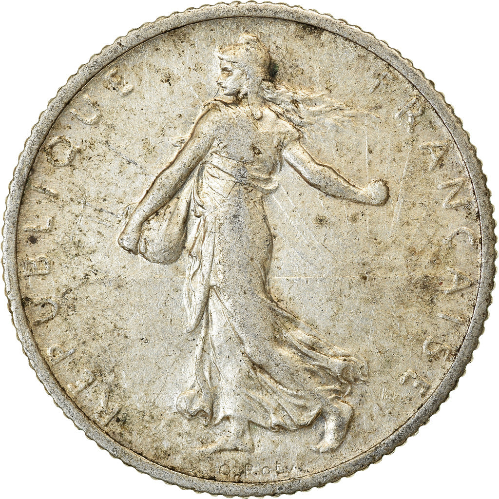 Coin, France, Semeuse, Franc, 1906, Paris, VF(30-35), Silver, KM:844.1