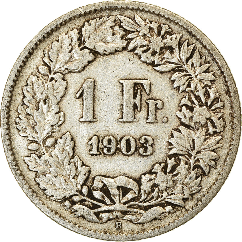 Coin, Switzerland, Franc, 1903, Bern, VF(30-35), Silver, KM:24