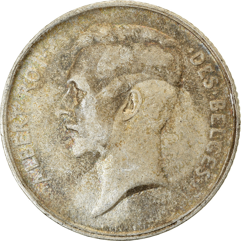 Coin, Belgium, Franc, 1910, Brussels, EF(40-45), Silver, KM:72