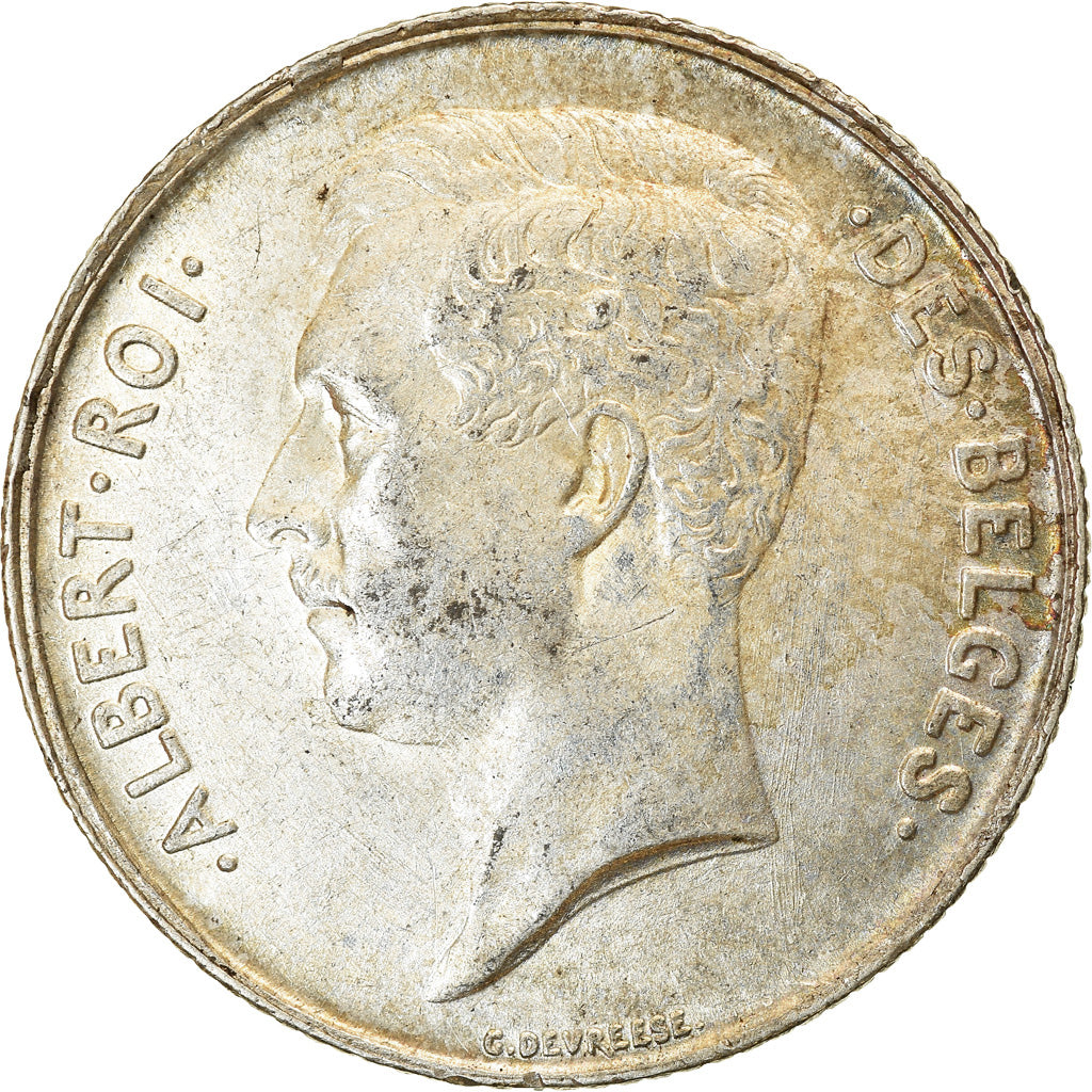 Coin, Belgium, Franc, 1911, AU(55-58), Silver, KM:72