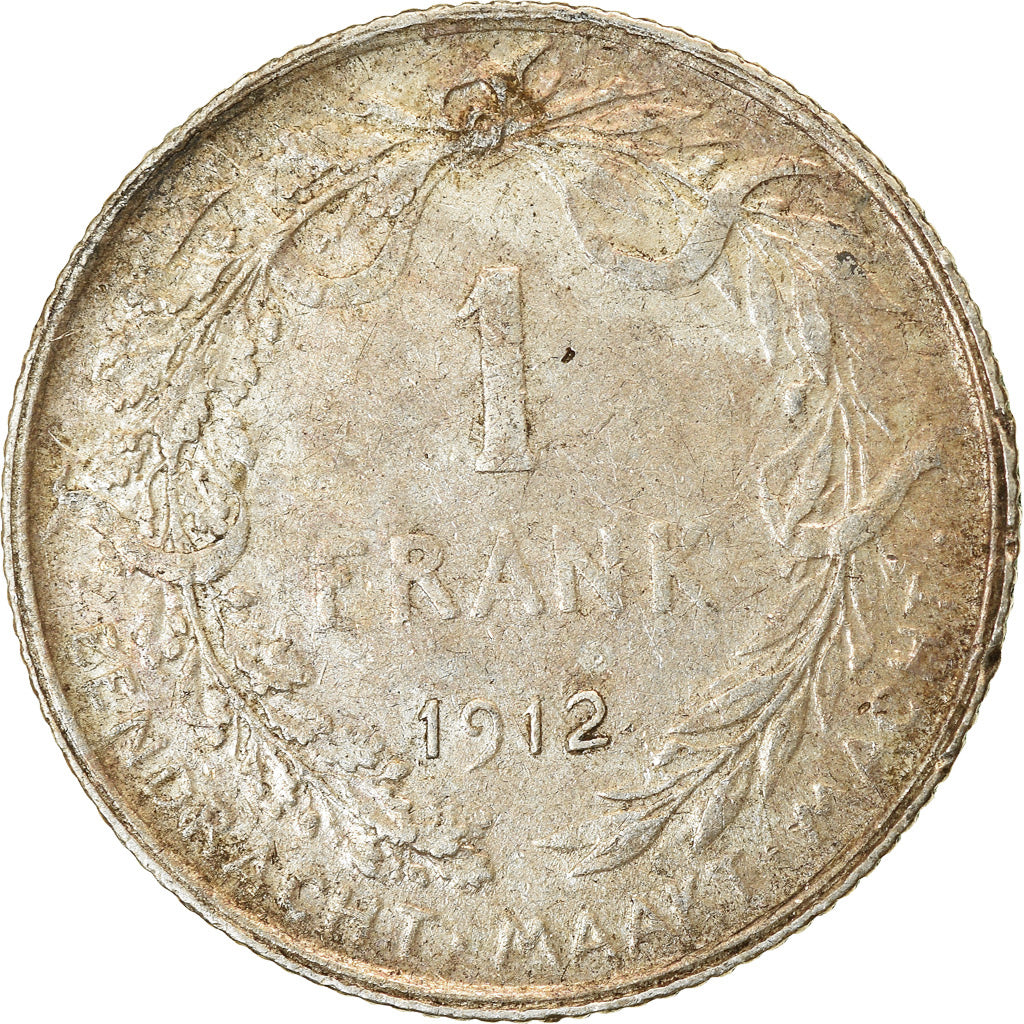Coin, Belgium, Franc, 1912, VF(30-35), Silver, KM:73.1