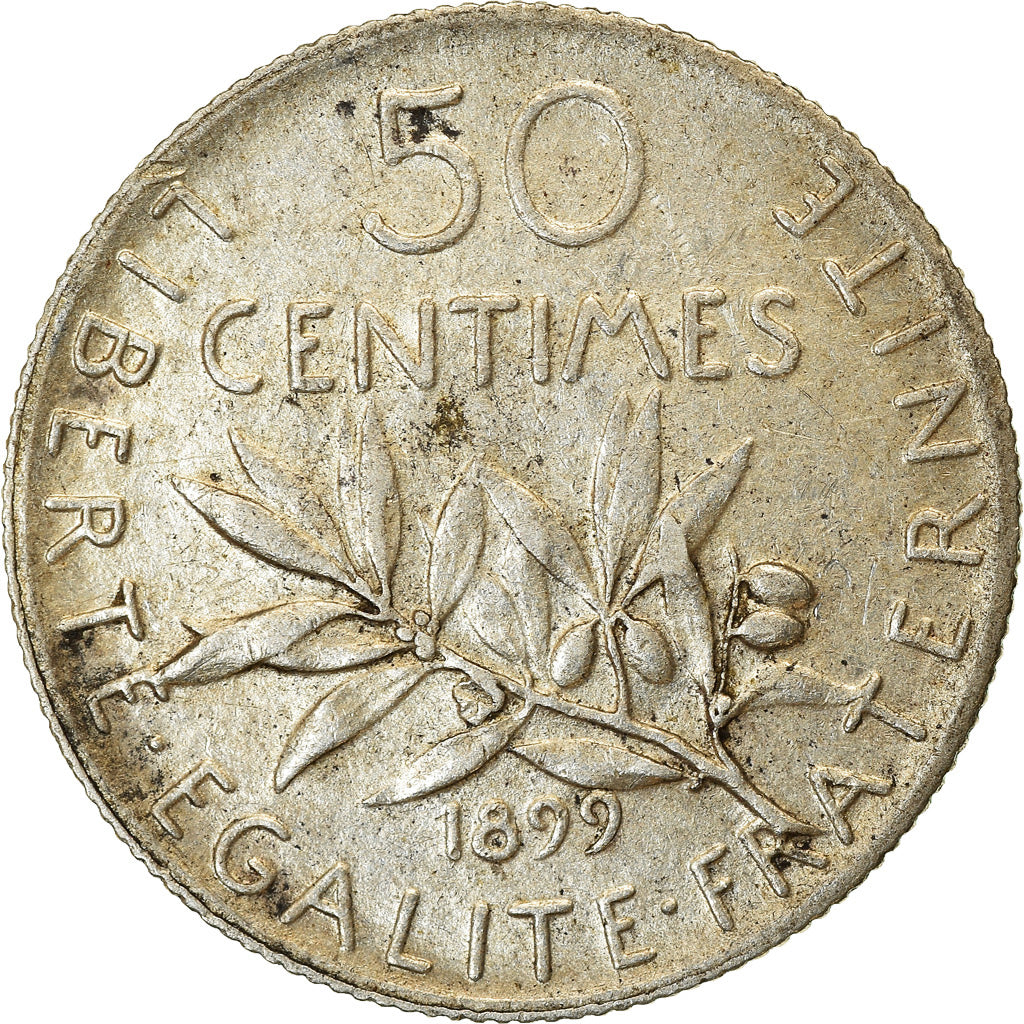 Münze, Frankreich, Semeuse, 50 Centimes, 1899, Paris, SS, Silber, KM:854