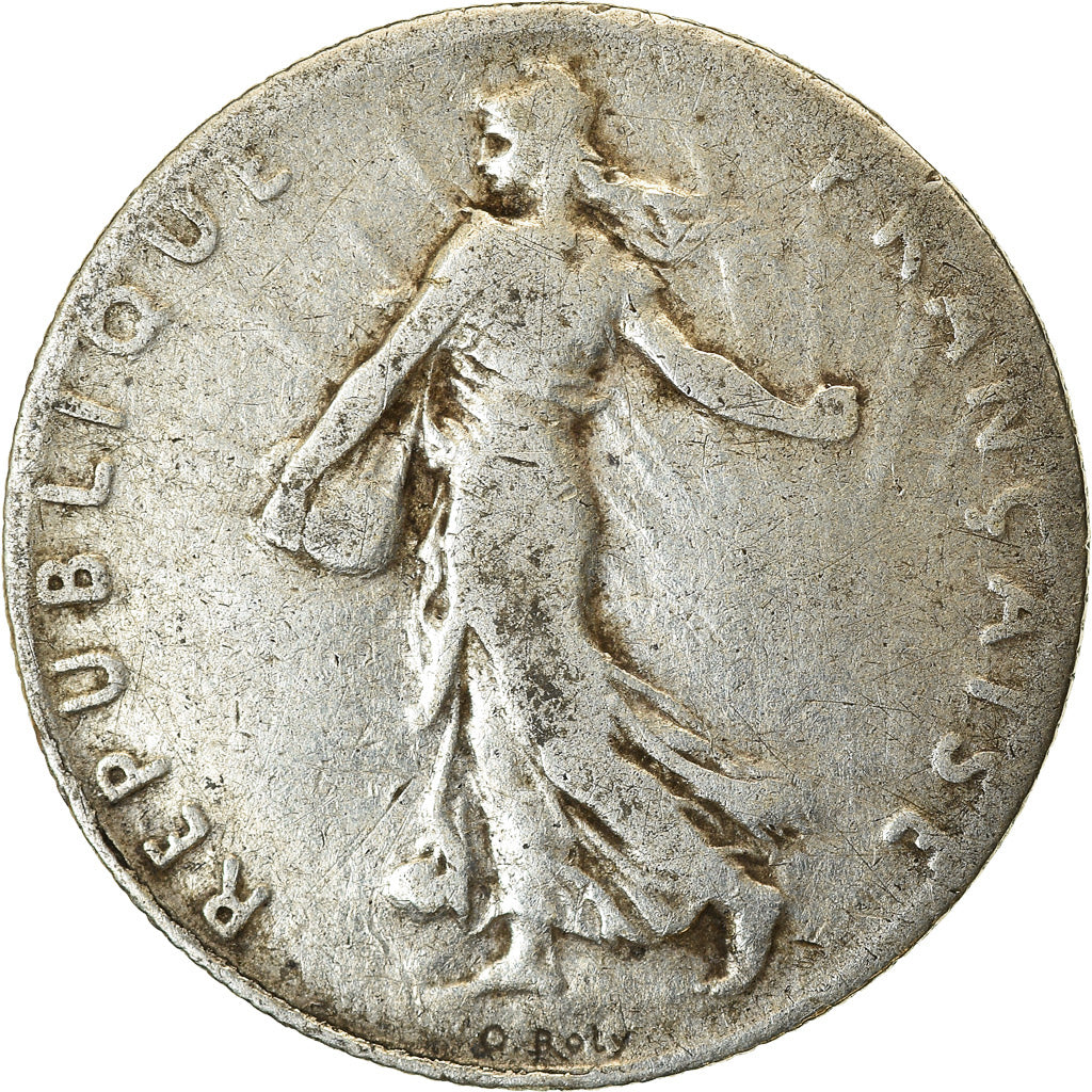 Moeda, França, Semeuse, 50 Centimes, 1900, Paris, VF(30-35), Prata, KM:854