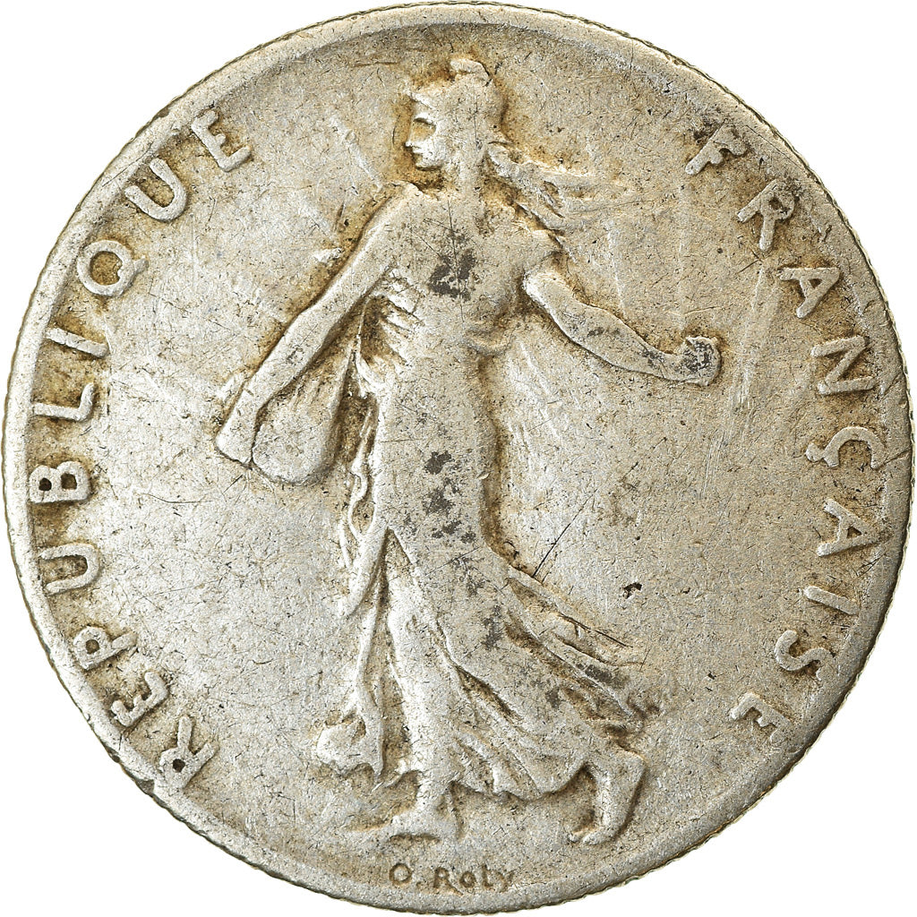 Moeda, França, Semeuse, 50 Centimes, 1900, Paris, VF(30-35), Prata, KM:854
