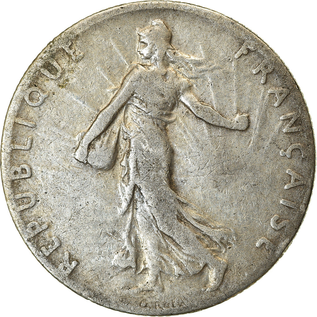 Coin, France, Semeuse, 50 Centimes, 1905, Paris, VF(30-35), Silver, KM:854