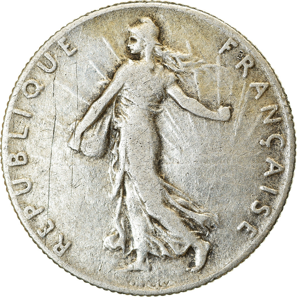 Coin, France, Semeuse, 50 Centimes, 1911, Paris, VF(20-25), Silver, KM:854