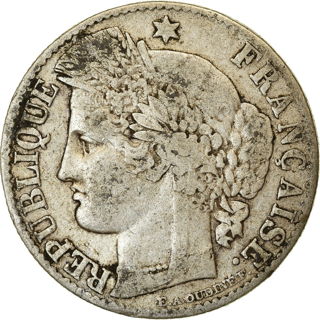 Coin, France, Cérès, 50 Centimes, 1888, Paris, VF(30-35), Silver, KM:834.1