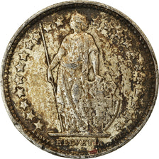 Coin, Switzerland, 1/2 Franc, 1914, Bern, AU(50-53), Silver, KM:23