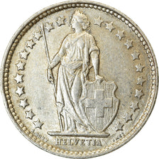 Coin, Switzerland, 1/2 Franc, 1914, Bern, AU(55-58), Silver, KM:23