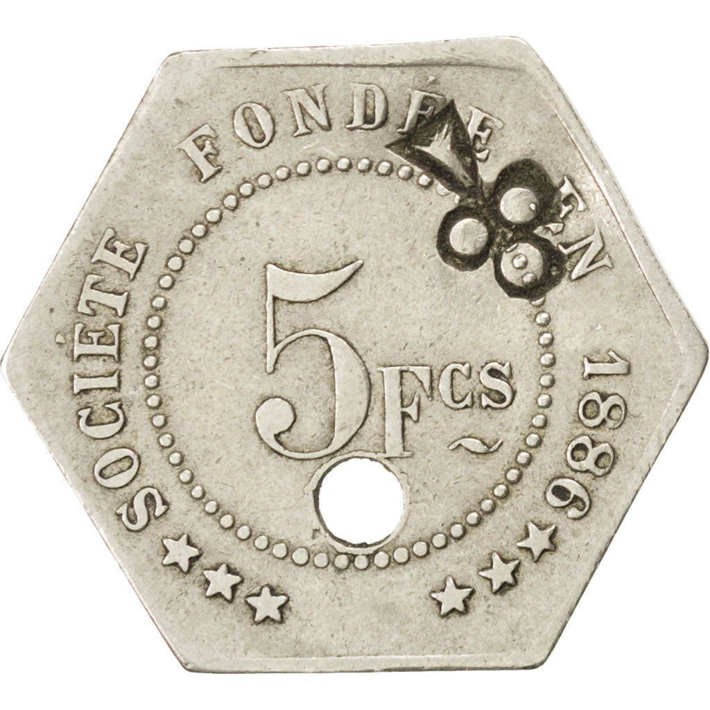 Coin, France, 5 Francs, EF(40-45), Maillechort, Elie:25.5var