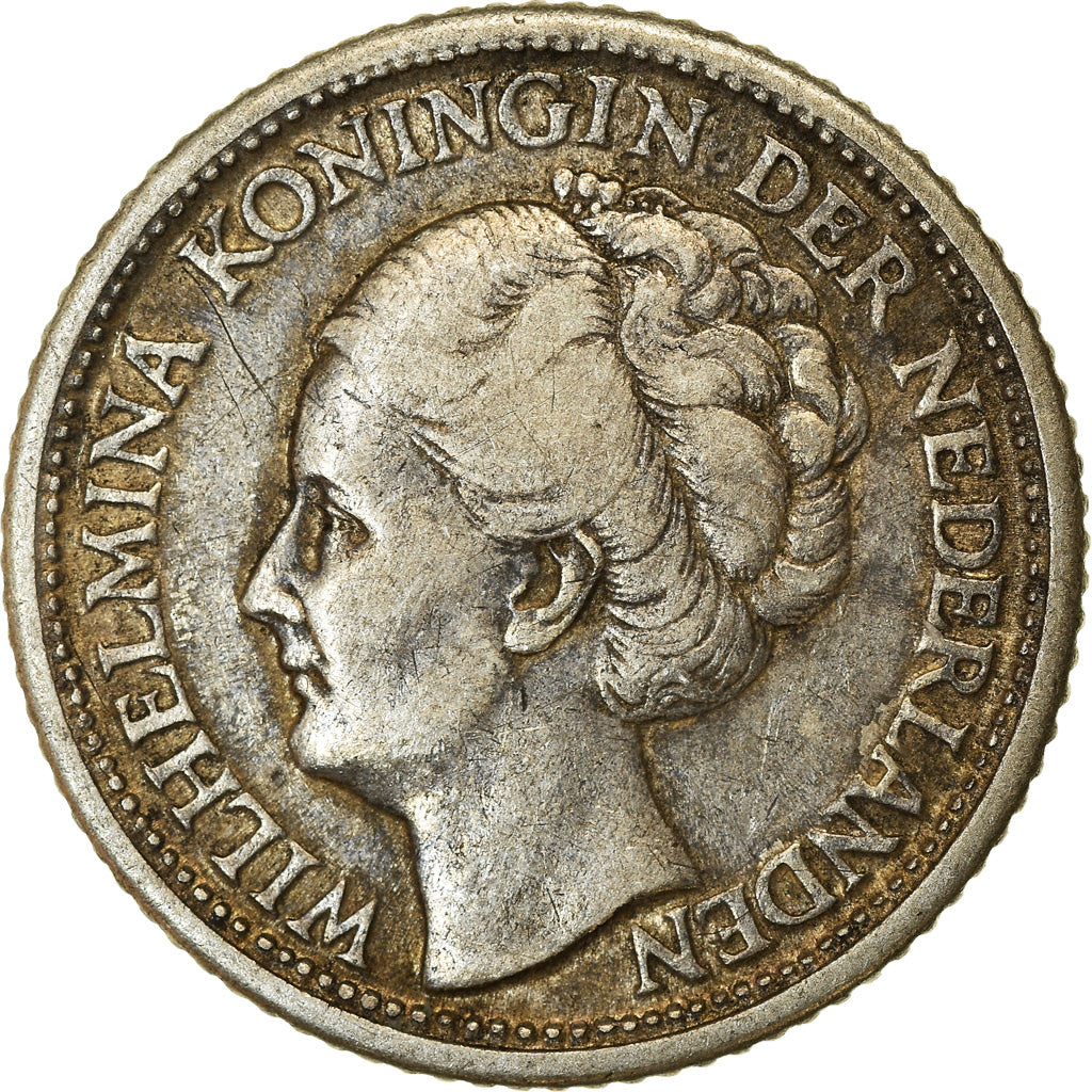 Coin, Curacao, 1/4 Gulden, 1944, Denver, USA, EF(40-45), Silver, KM:44