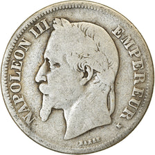 Münze, Frankreich, Napoleon III, Napoléon III, 2 Francs, 1867, Bordeaux, SGE+