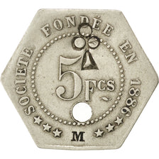 Coin, France, 5 Francs, EF(40-45), Maillechort, Elie:25.5var