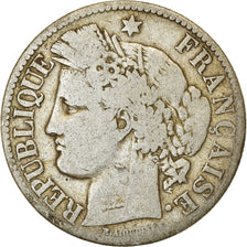 Münze, Frankreich, Cérès, 2 Francs, 1872, Bordeaux, S, Silber, KM:817.2