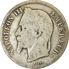 Coin, France, Napoleon III, Napoléon III, 2 Francs, 1866, Paris, F(12-15)