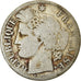 Moeda, França, Cérès, 2 Francs, 1871, Paris, VF(20-25), Prata, KM:817.1