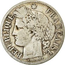 Münze, Frankreich, Cérès, 2 Francs, 1872, Paris, S, Silber, KM:817.1