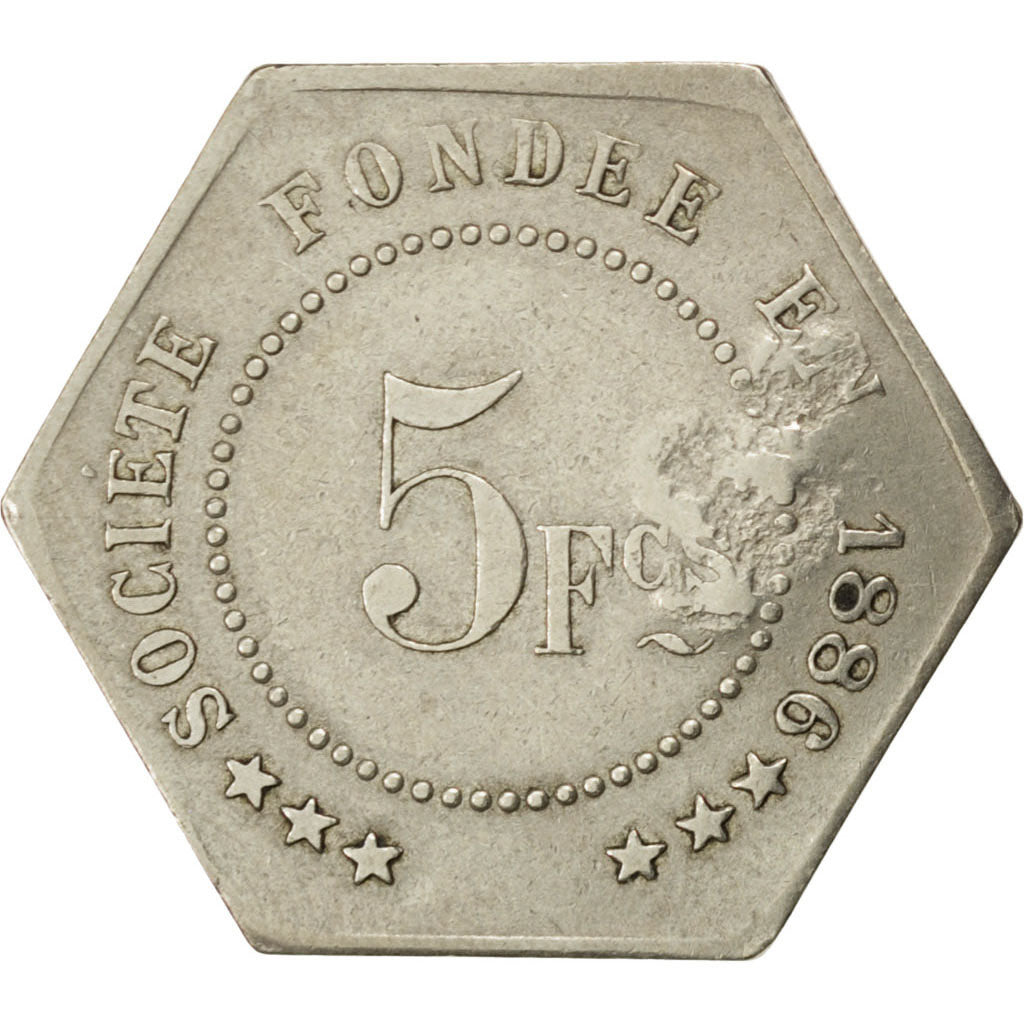 Coin, France, 5 Francs, EF(40-45), Maillechort, Elie:25.5var