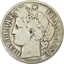 Coin, France, Cérès, 2 Francs, 1872, Paris, VF(20-25), Silver, KM:817.1