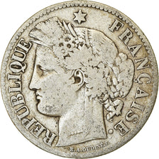 Moneta, Francia, Cérès, 2 Francs, 1881, Paris, MB, Argento, KM:817.1