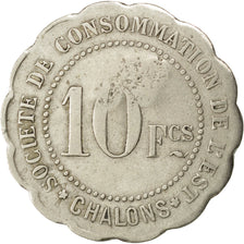 Moneda, Francia, 10 Francs, MBC, Maillechort, Elie:25.6var