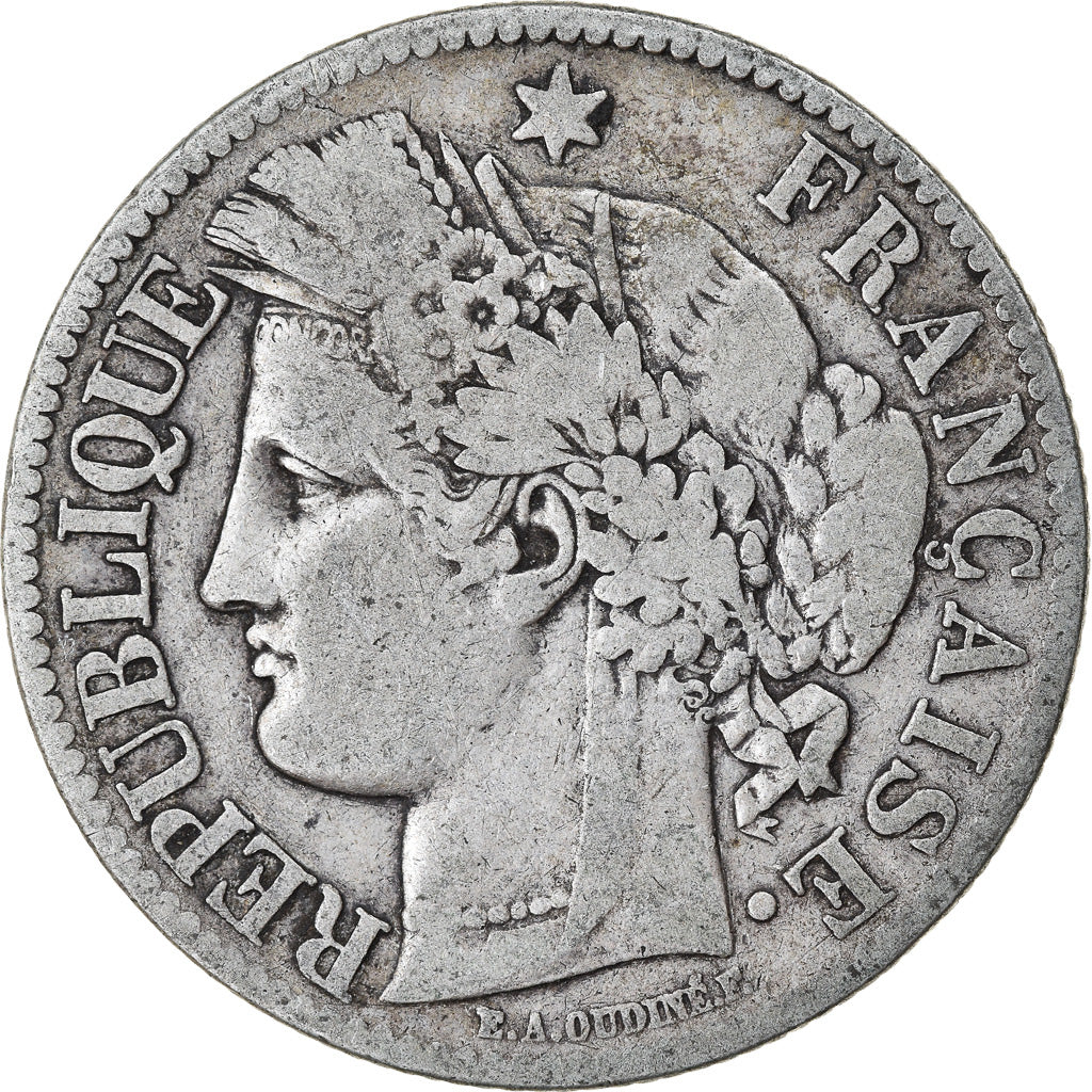 Coin, France, Cérès, 2 Francs, 1887, Paris, VF(30-35), Silver, KM:817.1