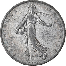 Moneta, Francia, Semeuse, 2 Francs, 1908, Paris, Contemporary forgery, MB+