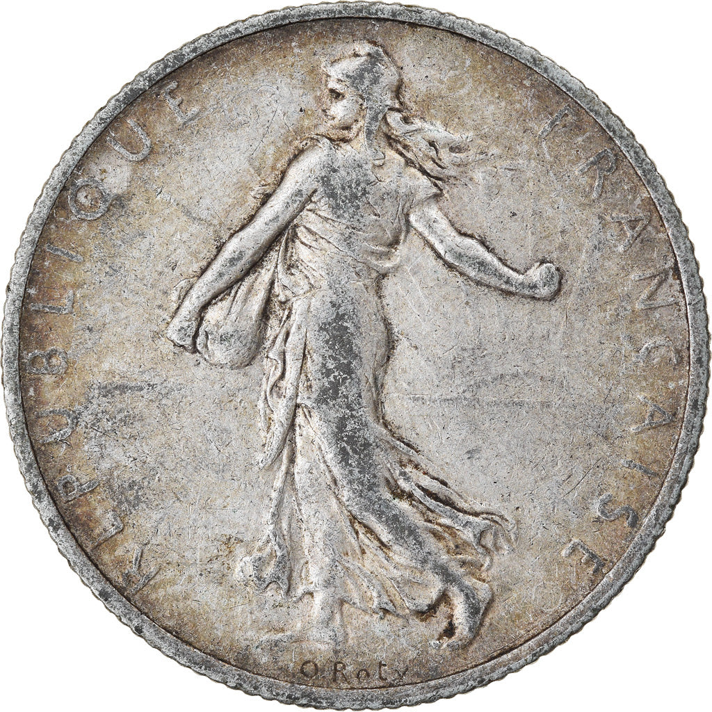 Coin, France, Semeuse, 2 Francs, 1909, Paris, VF(30-35), Silver, KM:845.1