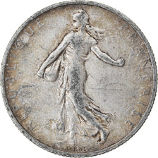 Coin, France, Semeuse, 2 Francs, 1909, Paris, VF(30-35), Silver, KM:845.1
