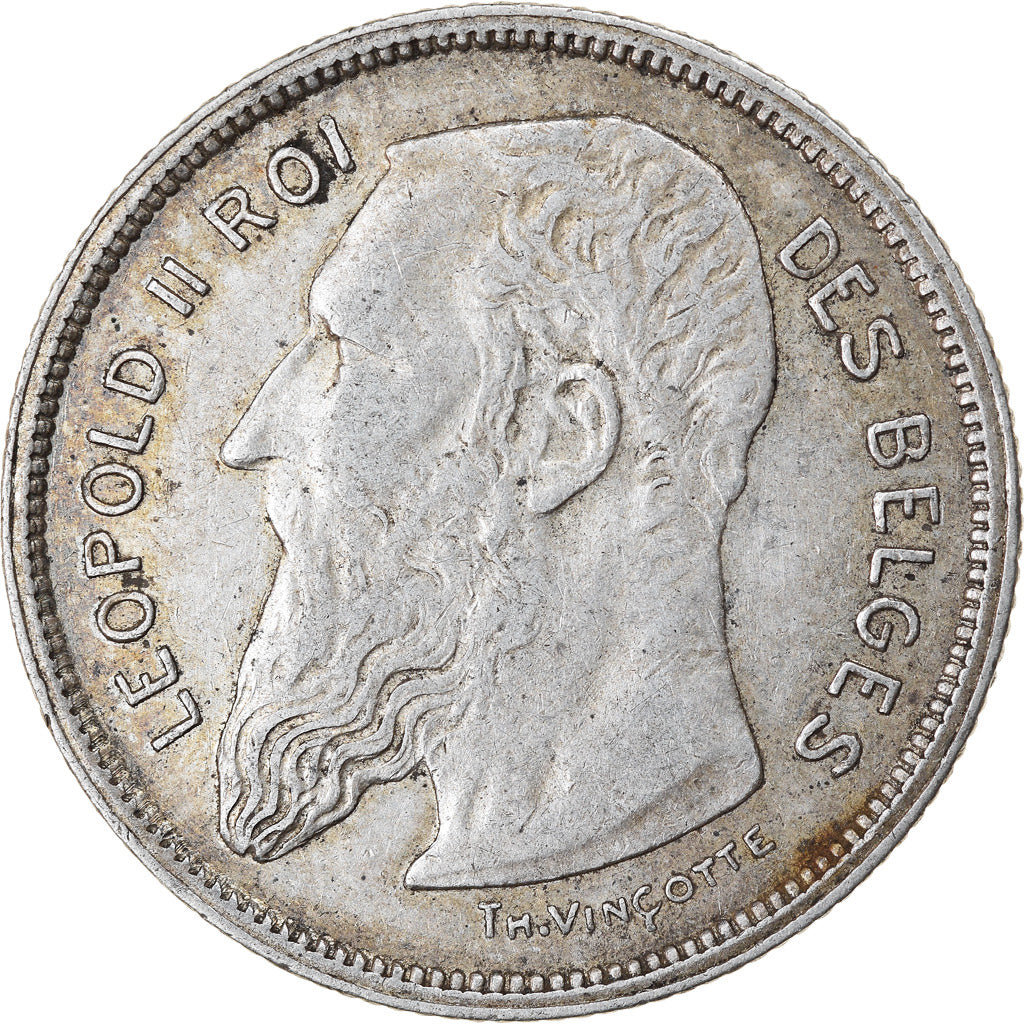 Coin, Belgium, 2 Francs, 2 Frank, 1909, EF(40-45), Silver, KM:58.1