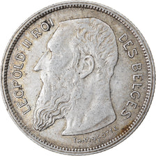 Coin, Belgium, 2 Francs, 2 Frank, 1909, EF(40-45), Silver, KM:58.1