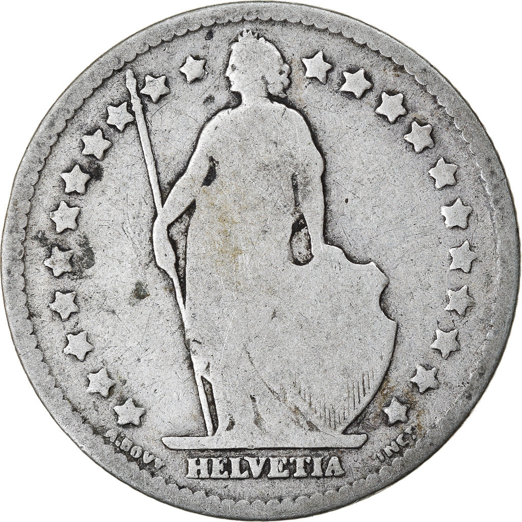 Monnaie, Suisse, Franc, 1880, Bern, TB, Argent, KM:24