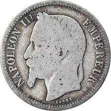 Coin, France, Napoleon III, Napoléon III, Franc, 1866, Strasbourg, VF(20-25)