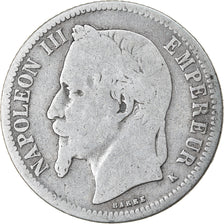 Coin, France, Napoleon III, Napoléon III, Franc, 1866, Bordeaux, VF(20-25)