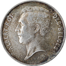 Coin, Belgium, Albert I, Franc, 1913, AU(50-53), Silver, KM:72