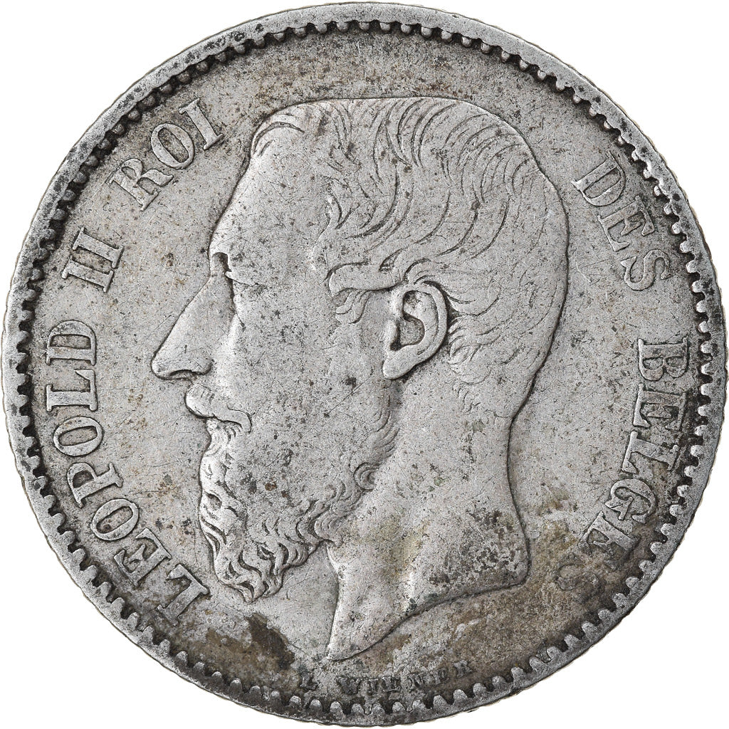 Coin, Belgium, Leopold II, Franc, 1886, VF(30-35), Silver, KM:28.1