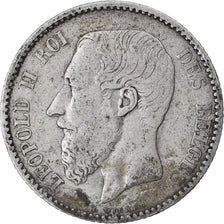 Coin, Belgium, Leopold II, Franc, 1886, VF(30-35), Silver, KM:28.1