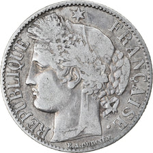 Coin, France, Cérès, Franc, 1872, Paris, VF(30-35), Silver, KM:822.1