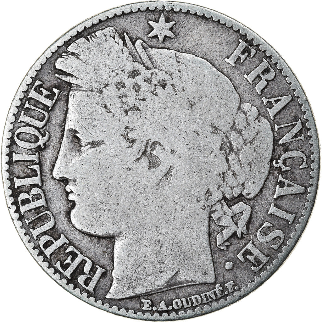Coin, France, Cérès, Franc, 1881, Paris, VF(20-25), Silver, KM:822.1