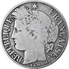 Coin, France, Cérès, Franc, 1881, Paris, VF(20-25), Silver, KM:822.1