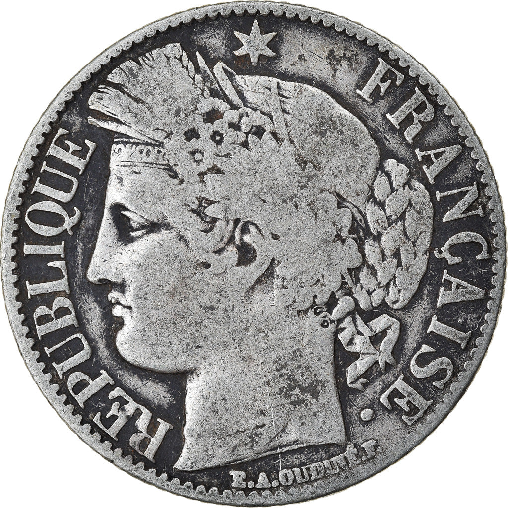 Coin, France, Cérès, Franc, 1888, Paris, VF(20-25), Silver, KM:822.1