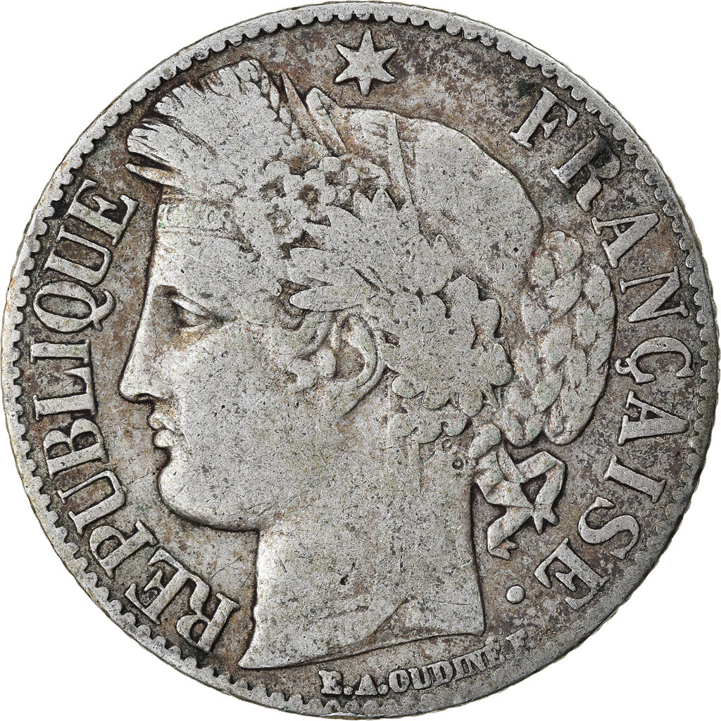 Coin, France, Cérès, Franc, 1888, Paris, VF(20-25), Silver, KM:822.1