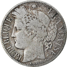 Coin, France, Cérès, Franc, 1888, Paris, VF(20-25), Silver, KM:822.1