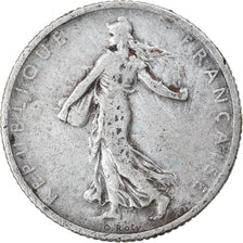 Moneta, Francia, Semeuse, Franc, 1906, Paris, MB, Argento, KM:844.1, Gadoury:467