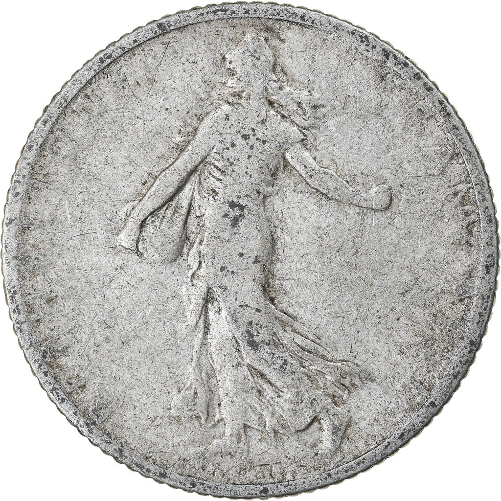 Coin, France, Semeuse, Franc, 1906, Paris, VF(20-25), Silver, KM:844.1