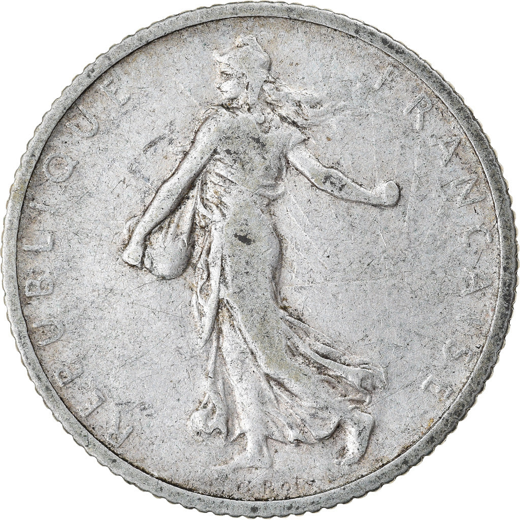 Coin, France, Semeuse, Franc, 1906, Paris, VF(30-35), Silver, KM:844.1